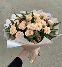 Букет Кремовые розы Латте в Незлобной