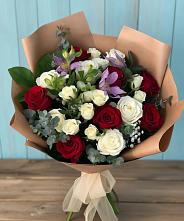 Букет цветов из:  Розы и Альстромерии в Незлобной