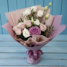 Букет цветов из:  Розы и Лизиантусы в Незлобной