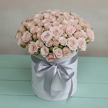 Цветочная композиция из Розы в шляпной коробке в Незлобной