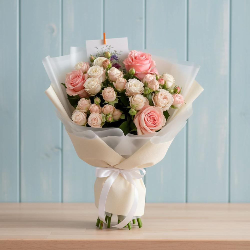 Букет цветов из: Розы в Незлобной