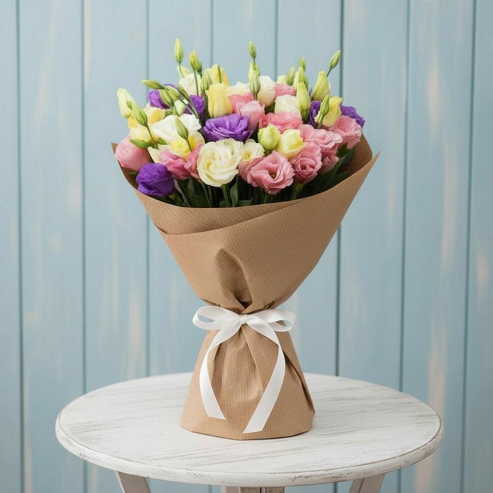 Букет цветов из: Лизиантусы в Незлобной