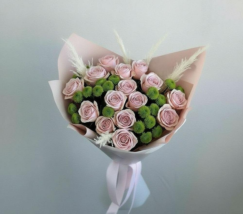 Букет цветов из: Розы и Хризантемы в Незлобной