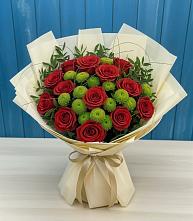 Букет цветов из:  Розы и Хризантемы в Незлобной