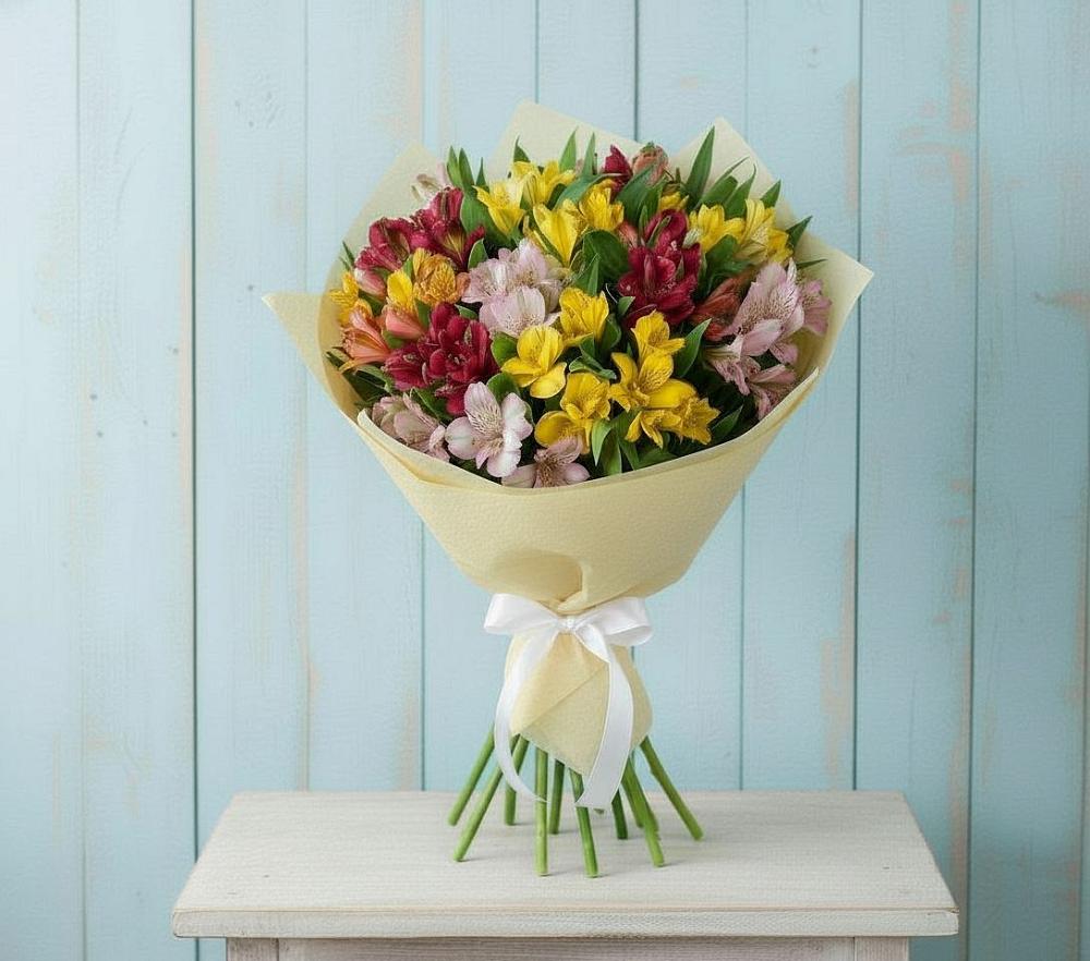 Букет цветов из: Альстромерии в Незлобной