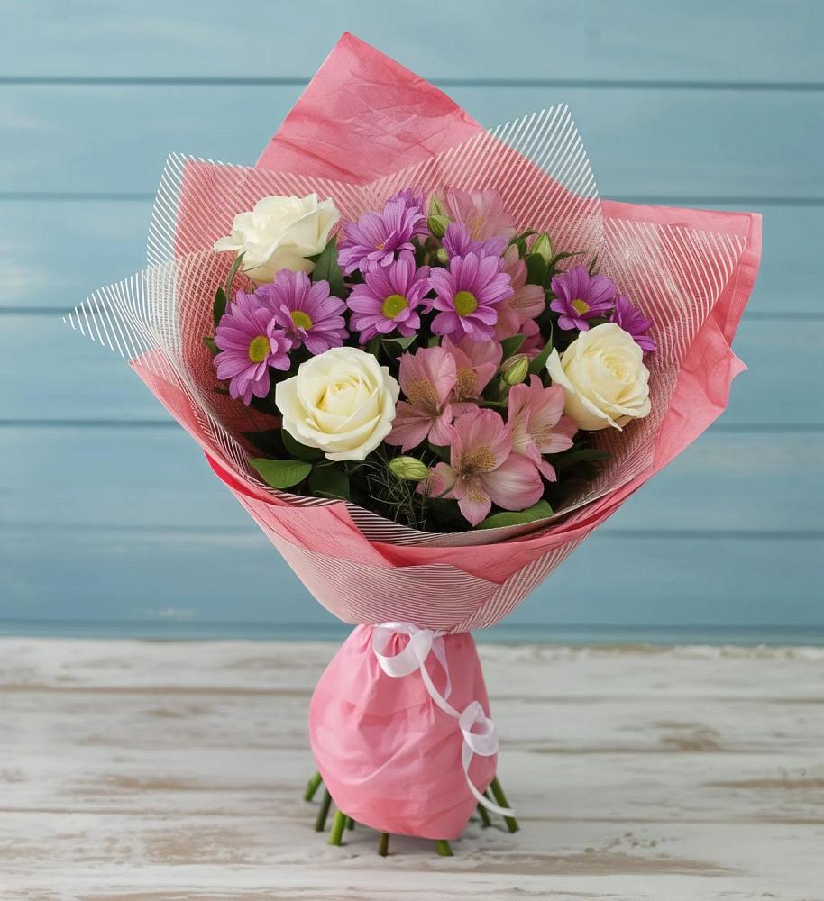 Букет цветов из: Герберы в Незлобной