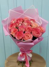 Букет 15 Розовых роз Равель в Незлобной