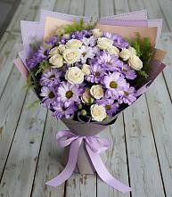 Букет цветов из:  Хризантемы и Розы в Незлобной