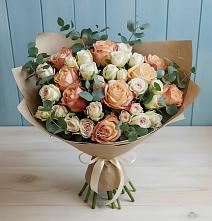 Букет цветов из:  Альстромерии и Розы в Незлобной